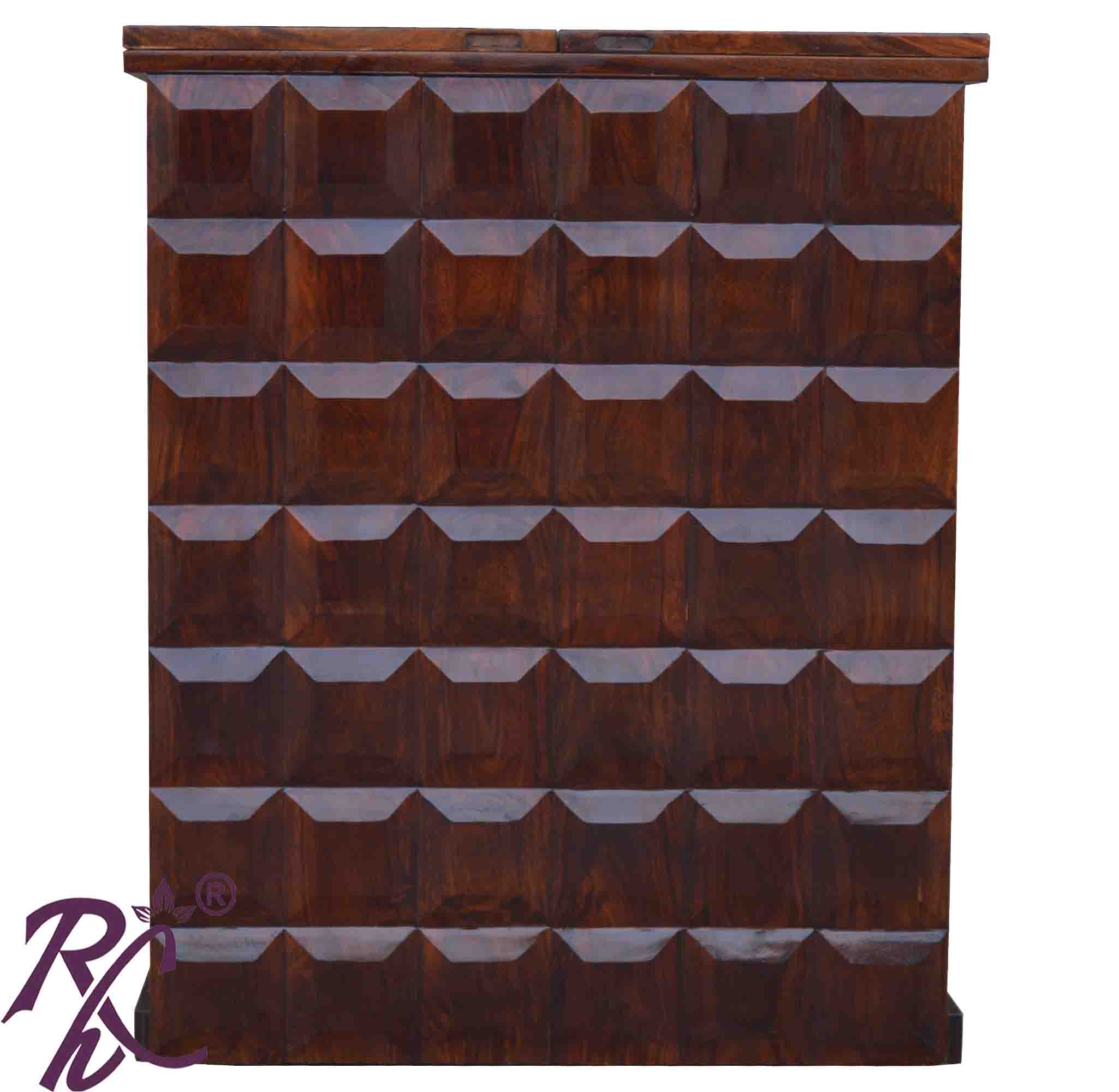 Solid Wood Cadbury Door Design Bar cabinet