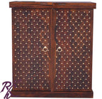 Solid Wood Jiksa Jali Door Design Bar Cabinet S