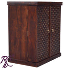 Solid Wood Jiksa Jali Door Design Bar Cabinet S