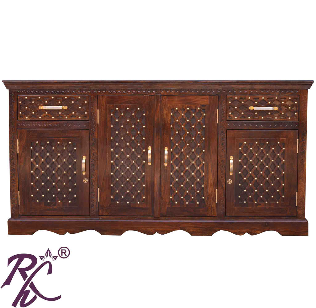Solid Wood Jiksa Jali Design King Bar Counter