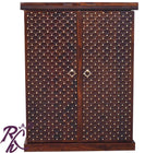 Solid Wood Jiksa Jali Door Design Bar Cabinet