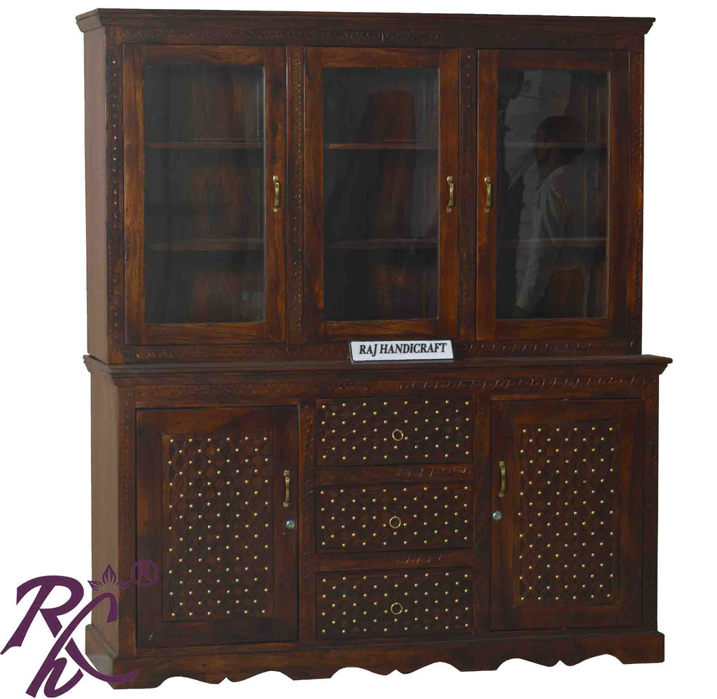 Solid Wood Wooden Jiksa Jali Design Bar Counter