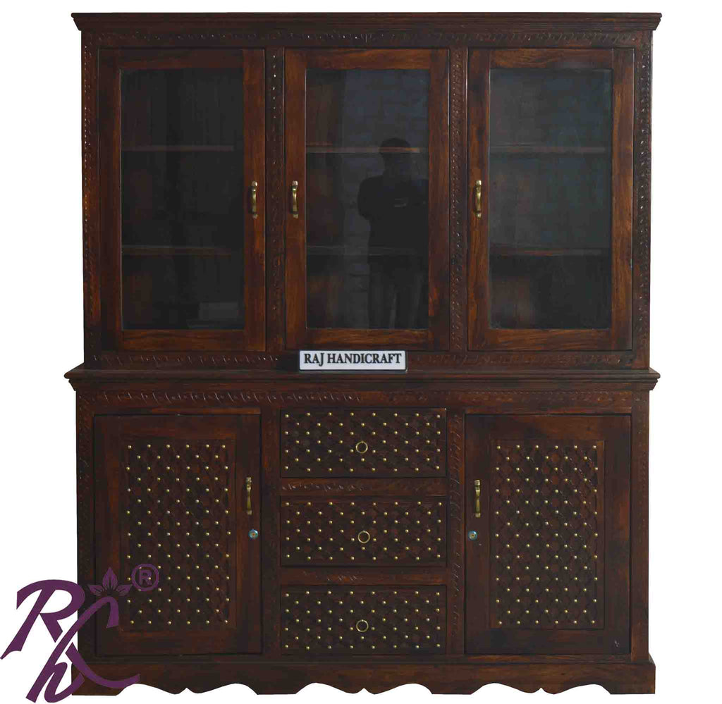 Solid Wood Wooden Jiksa Jali Design Bar Counter