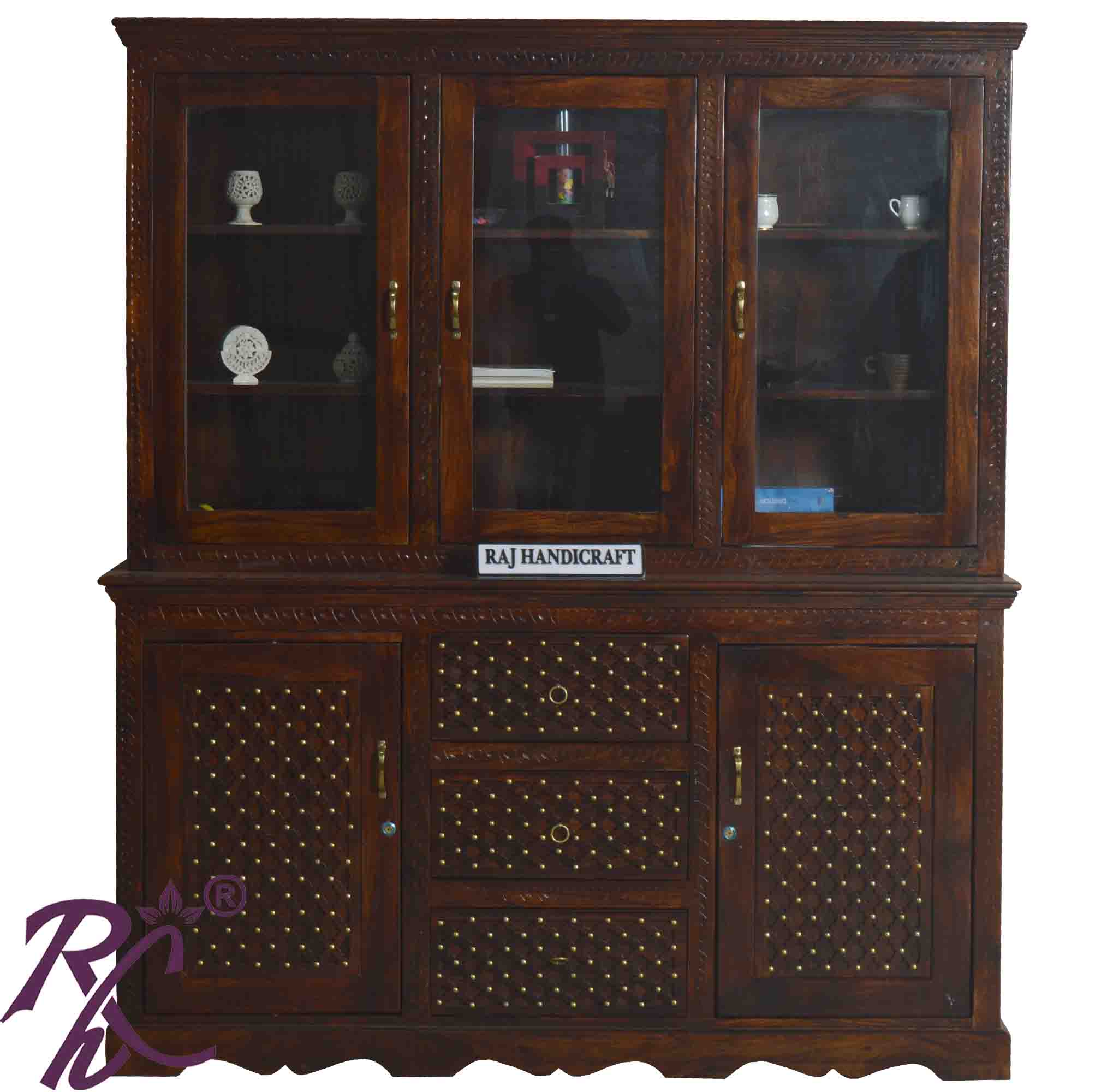 Solid Wood Wooden Jiksa Jali Design Bar Counter