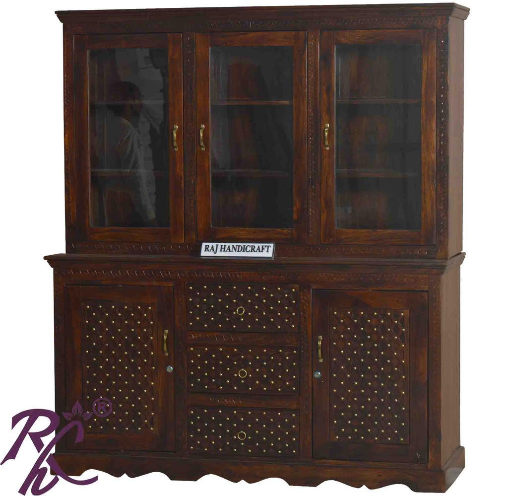 Solid Wood Wooden Jiksa Jali Design Bar Counter