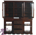 Solid Wood Wooden Jiksa Jali Design Bar Counter