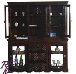 Solid Wood Wooden Jiksa Jali Design Bar Counter