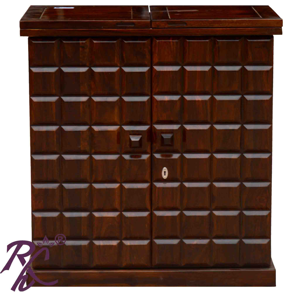Solid Wood Cadbury Door Design Bar cabinet S