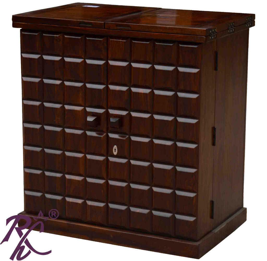 Solid Wood Cadbury Door Design Bar cabinet S