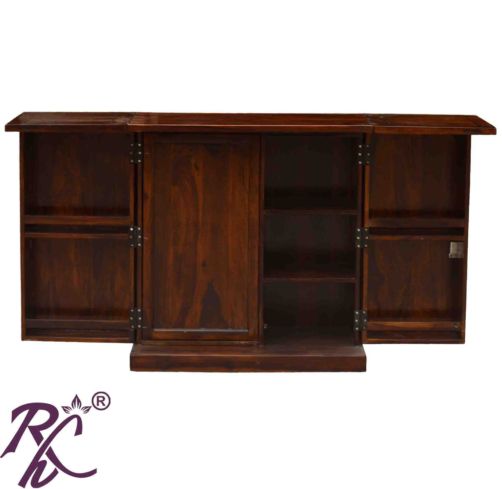 Solid Wood Cadbury Door Design Bar cabinet S