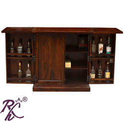 Solid Wood Cadbury Door Design Bar cabinet S
