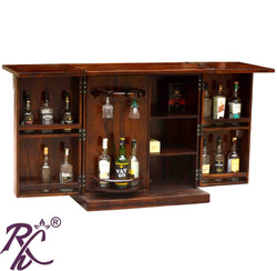 Solid Wood Cadbury Door Design Bar cabinet S