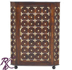 Solid Wood Corner Bar Cabinet