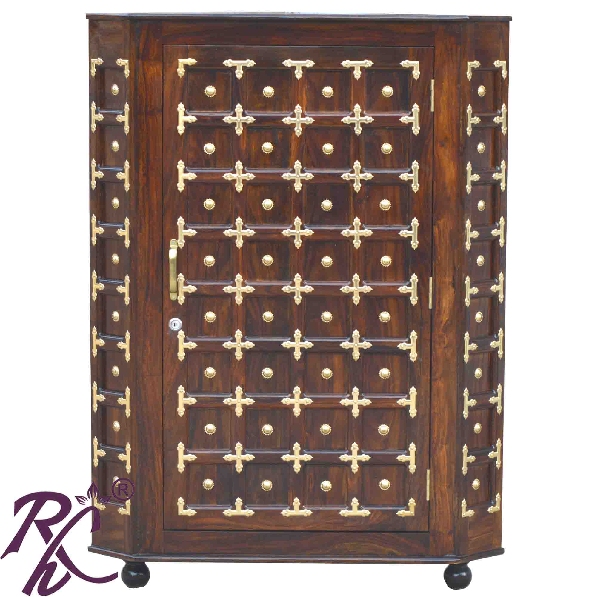Solid Wood Corner Bar Cabinet