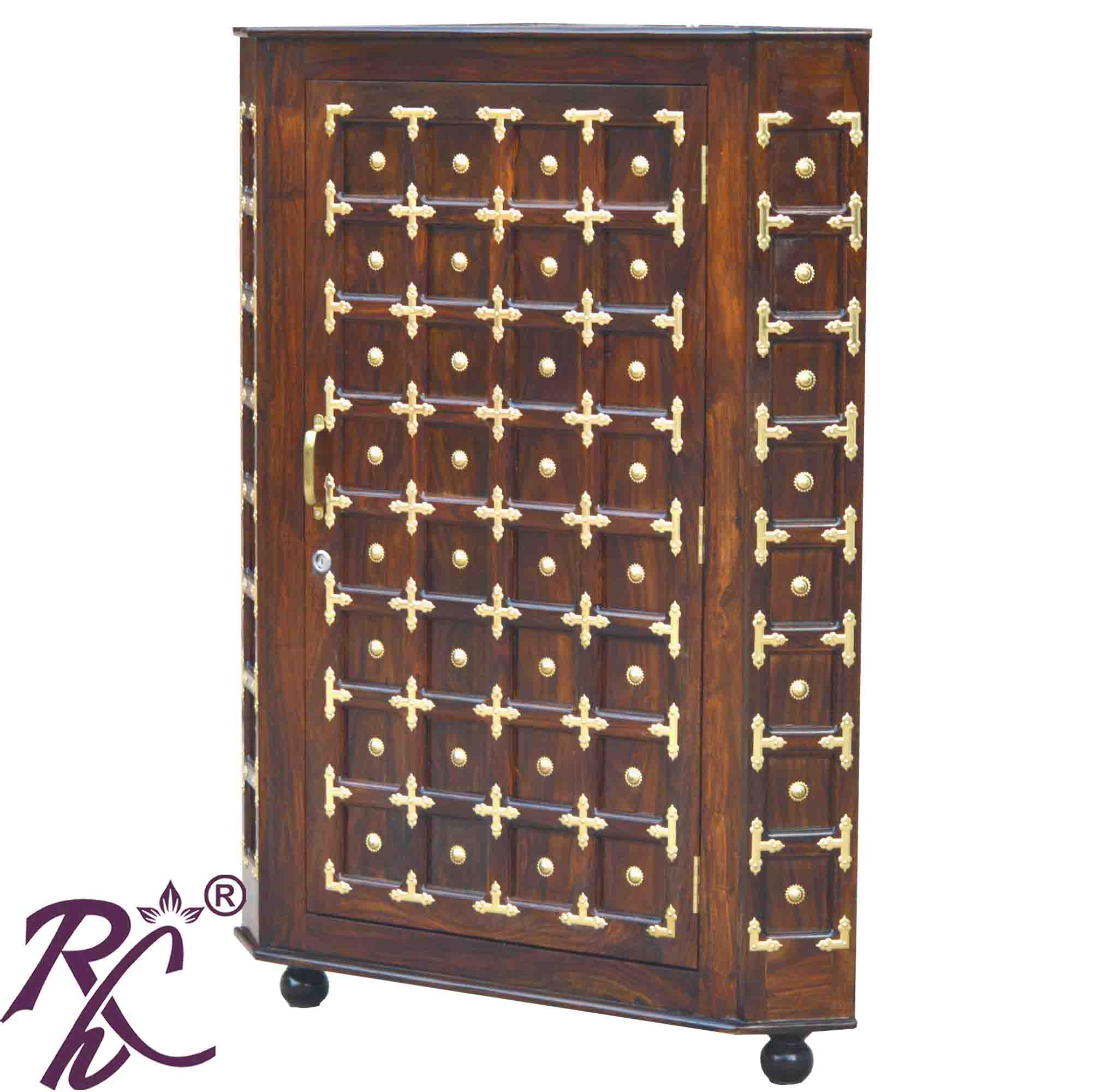Solid Wood Corner Bar Cabinet