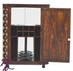 Solid Wood Corner Bar Cabinet