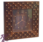 Solid Wood Jiksa Jali Design Wall Clock Small