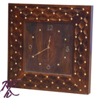Solid Wood Jiksa Jali Design Wall Clock Small