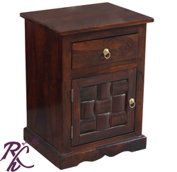 Solid Wood Wooden Blocks Design Bed Side Table
