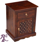 Solid Wood Jiksa Jali  Design King Size With Storage Bed