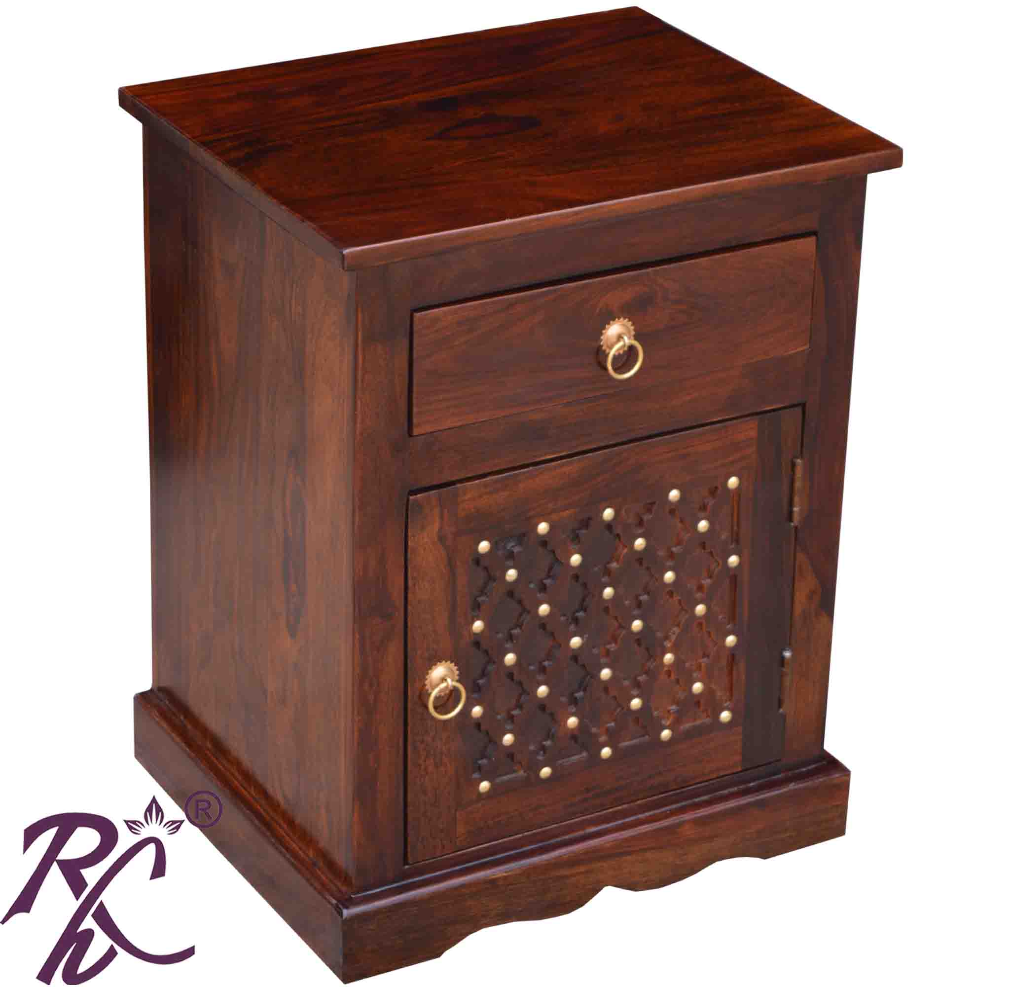 Solid Wood Jiksa Jali  Design King Size With Storage Bed