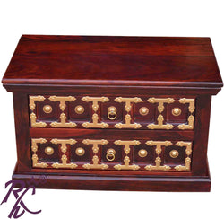 Solid Wood Rectangular Shape L+T Bed Side Table