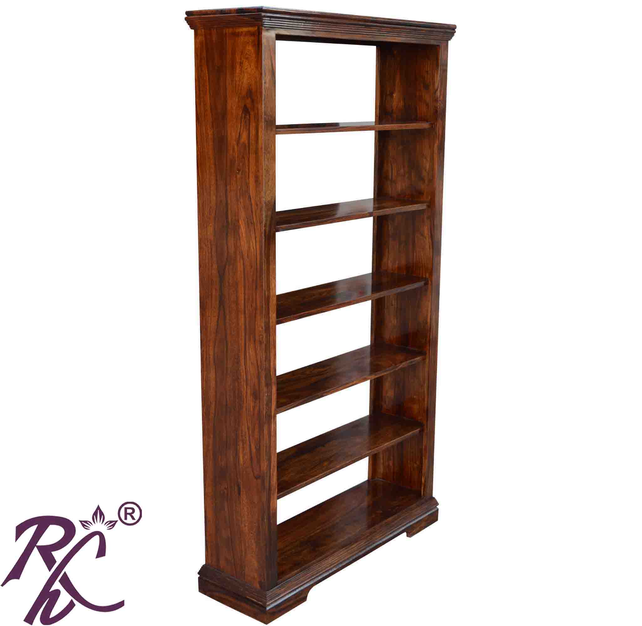 Solid Wood Open Book Rack Large RAJ HANDICRAFT