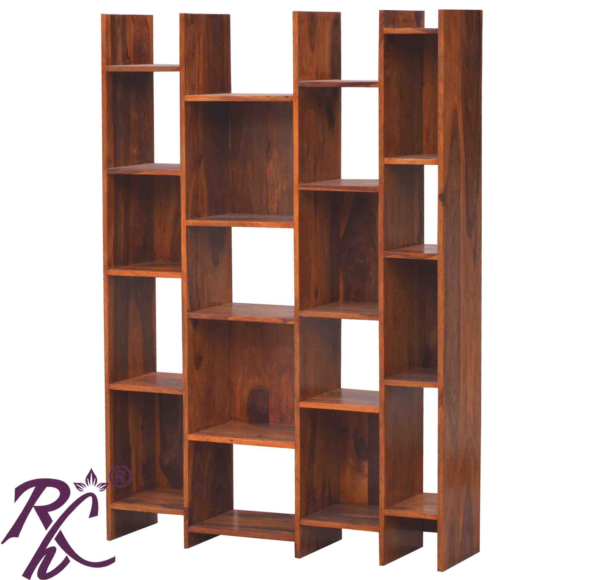 Solid Wood Open Book Shelf Large RAJ HANDICRAFT