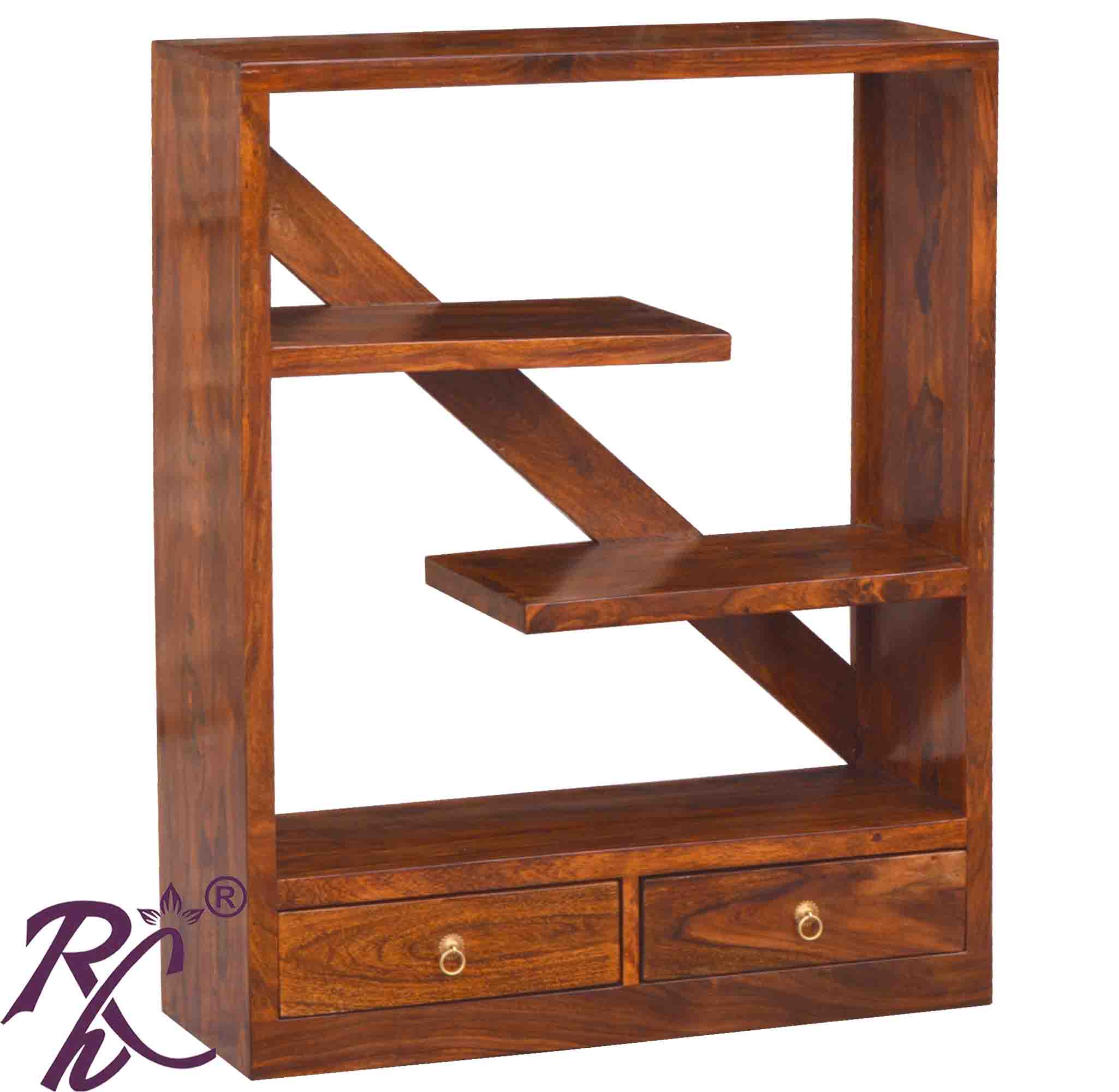 Solid Wood Open Book Shelf RAJ HANDICRAFT