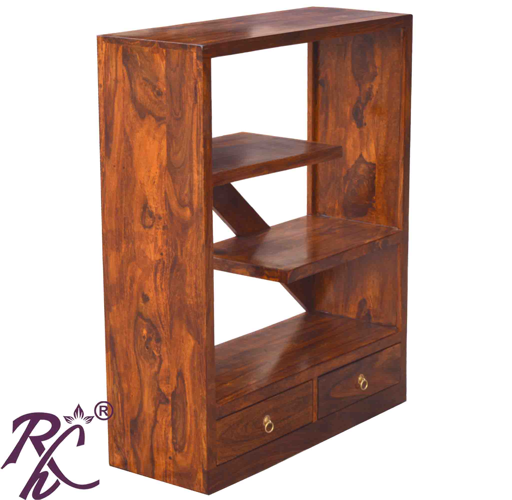 Solid Wood Open Book Shelf RAJ HANDICRAFT