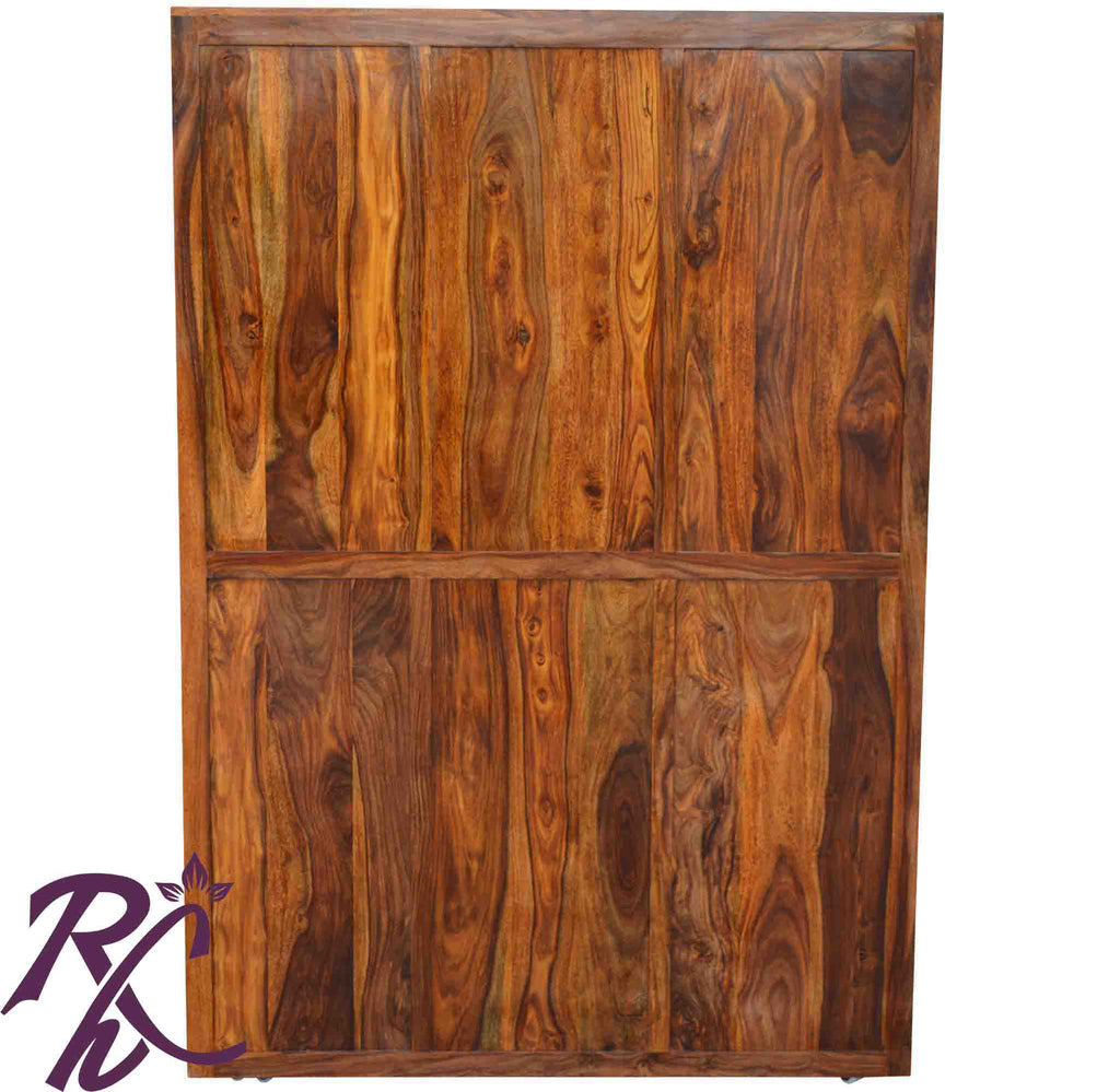 Solid wood Jiksa Jali Wardrobe 2 Doors 1 Glass Door and 4 Drawers