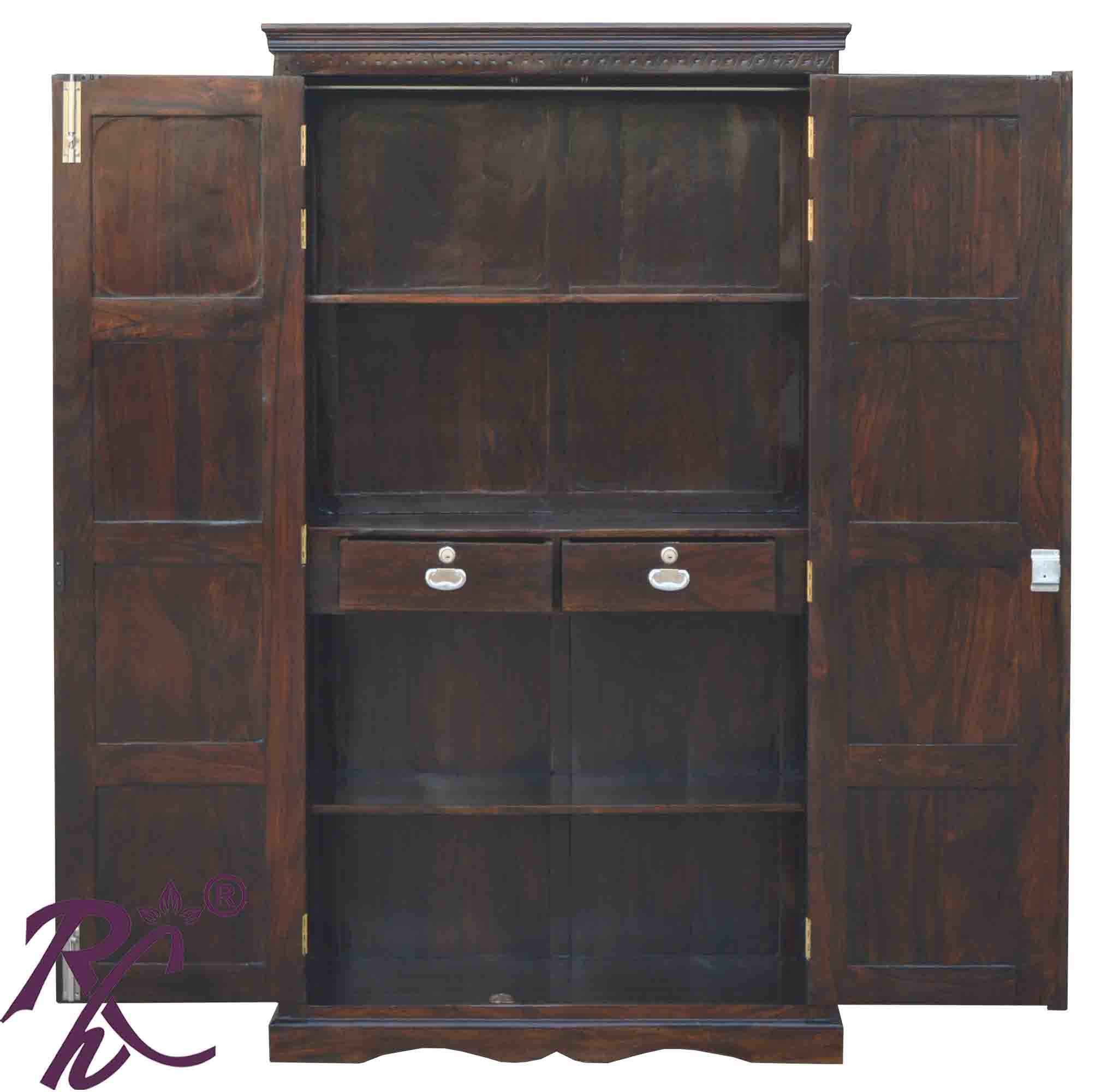 Solid Wooden Cabinet & Wardrobe 2 Doors