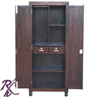 Solid Wood Diamond Design Large Cabinet and Wardrobe 2 Doors