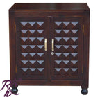 solid wood diamond design small cabinet and wardrobe