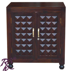 solid wood diamond design small cabinet and wardrobe