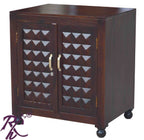 solid wood diamond design small cabinet and wardrobe