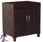 solid wood diamond design small cabinet and wardrobe