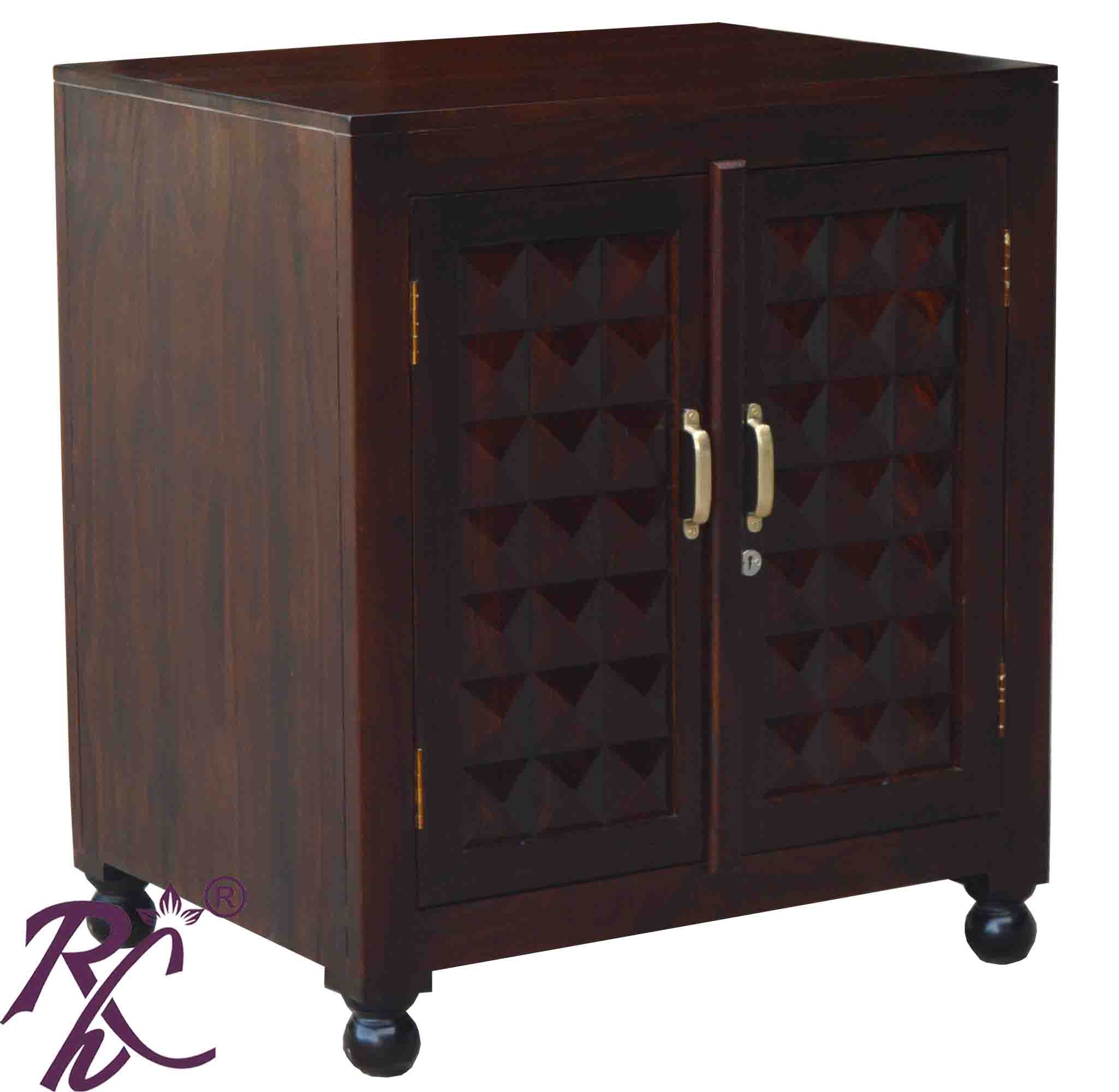 solid wood diamond design small cabinet and wardrobe