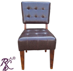 Wooden Hotel & Restaurant Leatherite Chair