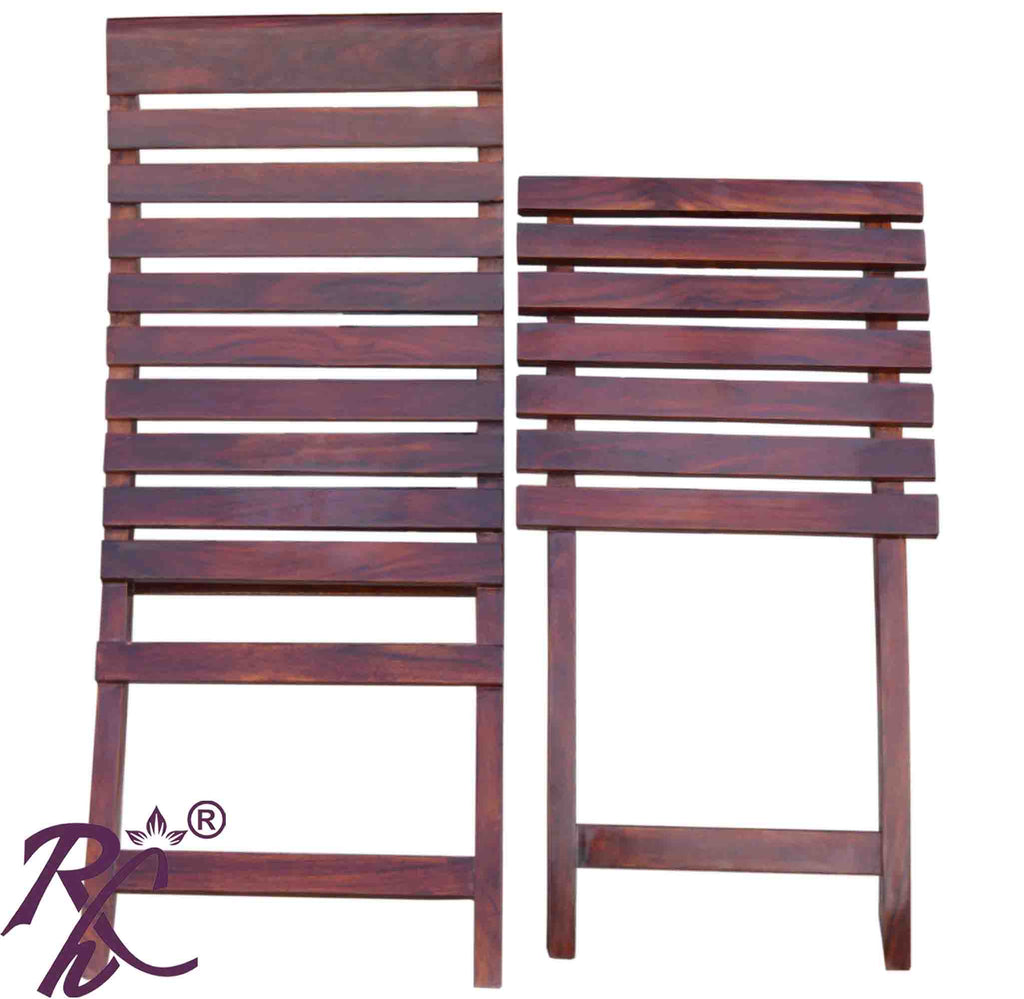 Solid Wood Folding Garden Chair set of (2 pieces)