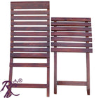 Solid Wood Folding Garden Chair set of (2 pieces)
