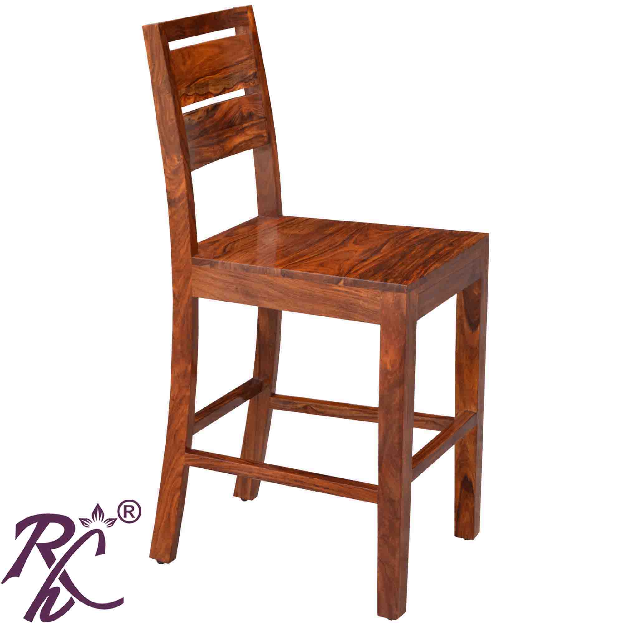 Solid Wood Bar Chair Set of (2 Pieces)