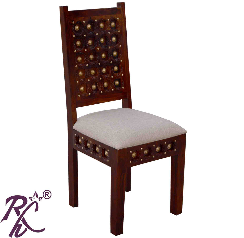 Solid Wood Wood Bakhra Design Dining Chair set of ( 2 Pcs. )