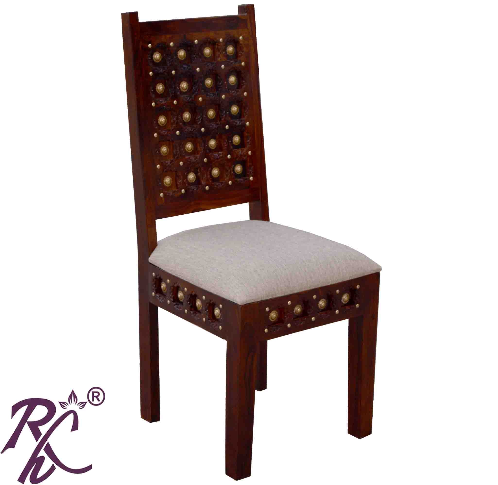 Solid Wood Wood Bakhra Design Dining Chair set of ( 2 Pcs. )