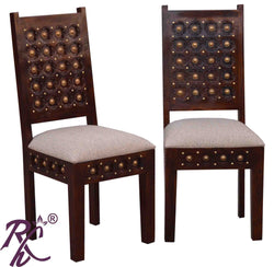 Solid Wood Wood Bakhra Design Dining Chair set of ( 2 Pcs. )