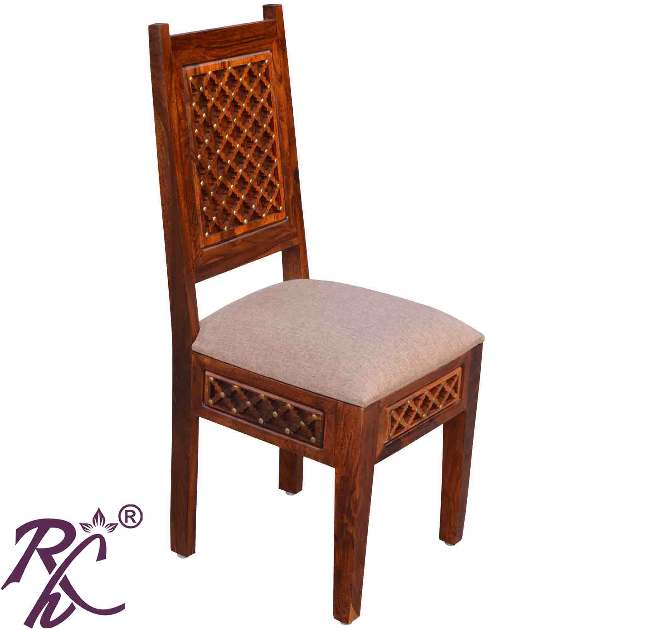Wooden Jiksa Jali Design Dining Chair ( 2 Pcs. Set )