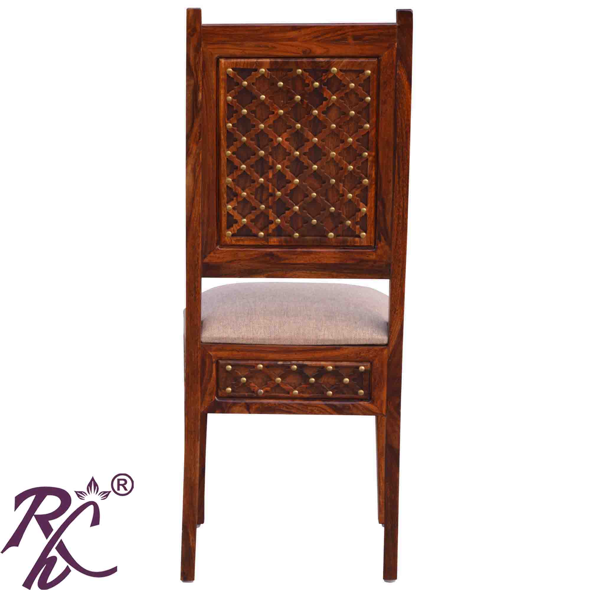 Wooden Jiksa Jali Design Dining Chair ( 2 Pcs. Set )