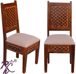 Wooden Jiksa Jali Design Dining Chair ( 2 Pcs. Set )