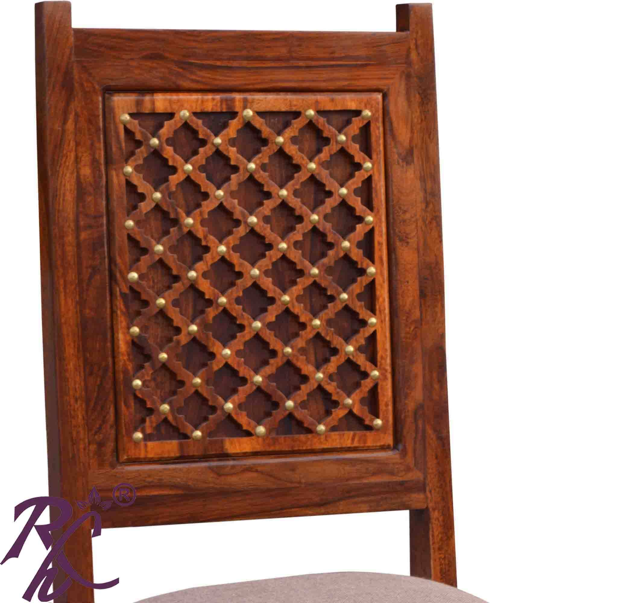 Wooden Jiksa Jali Design Dining Chair ( 2 Pcs. Set )
