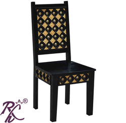 Solid Wood Brass Bakhra Dining Chair set of (2 pieces)